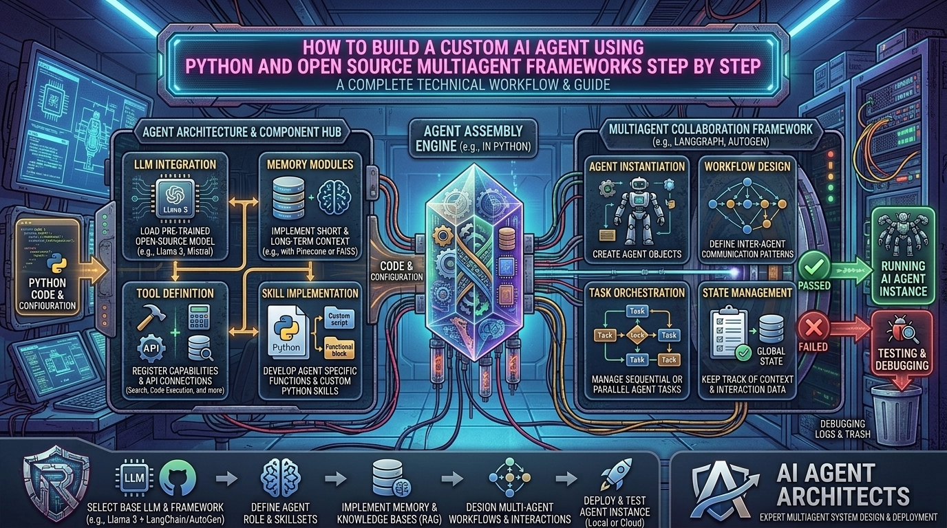 How To Build A Custom Ai Agent Using Python And Open Source Multiagent Frameworks Step By Step