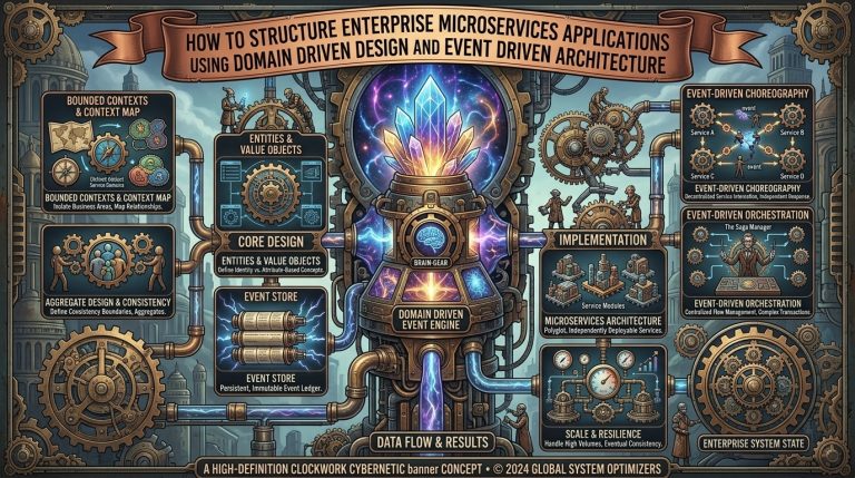 How To Structure Enterprise Microservices Applications Using Domain Driven Design And Event Driven Architecture