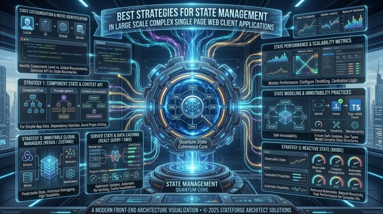 Best Strategies For State Management In Large Scale Complex Single Page Web Client Applications