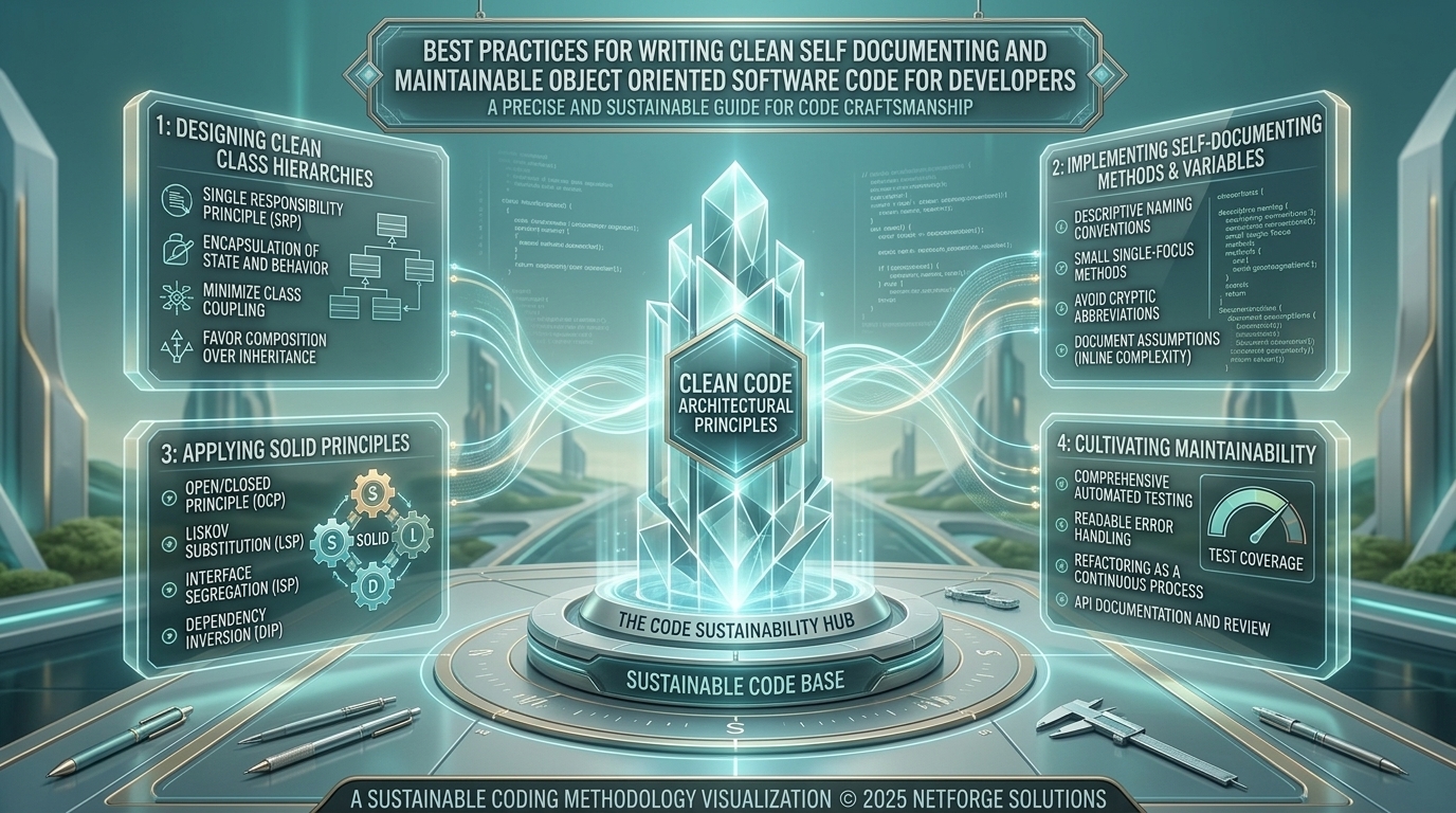 Best Practices For Writing Clean Self Documenting And Maintainable Object Oriented Software Code For Developers