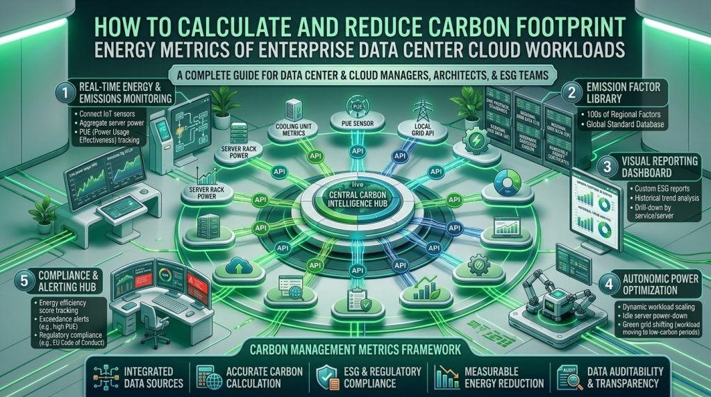 How To Calculate And Reduce Carbon Footprint Energy Metrics Of Enterprise Data Center Cloud Workloads